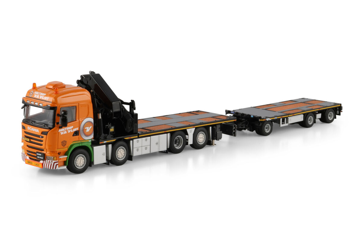 IMC MODELS - Camion avec porte engins - VAN DER VLIST - SCANIA Série R High R IMC MODELS - Camion avec porte engins - VAN DER VLIST - SCANIA Série R High R
