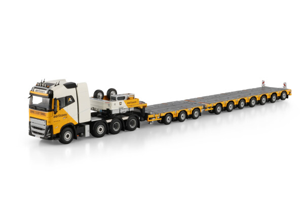 WSI 1/50 ボルボ 8x4 + 5ac Nooteboom 梱包条件有 Aertssen; VOLVO FH5 GLOBETROTTER 8X4 MAN | WSI Models