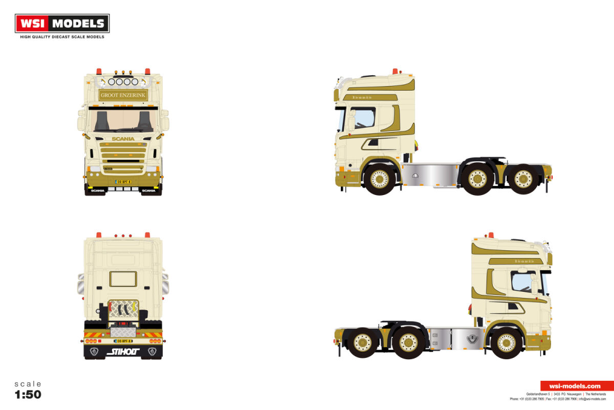 Groot Enzerink;SCANIA R5 TOPLINE 6X2 TA | WSI Models