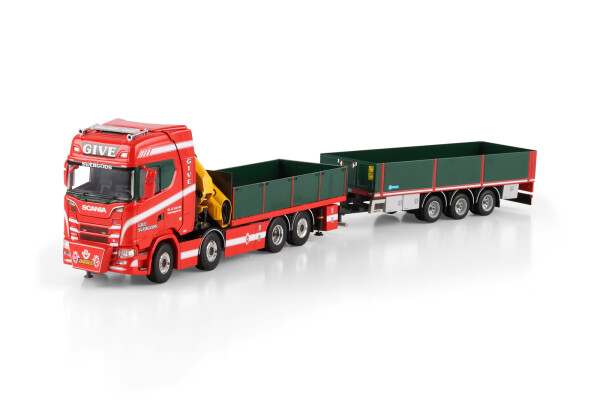 Give; SCANIA S HIGHLINE CS20H RIGED FLAT | WSI Models