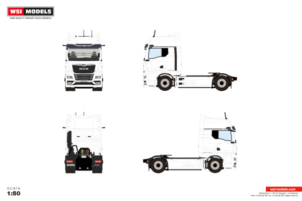 White Line; MAN TGX GX 4X2 | WSI Models