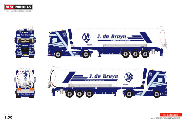 J. de Bruyn; SCANIA R HIGHLINE CR20H 4X2 | WSI Models
