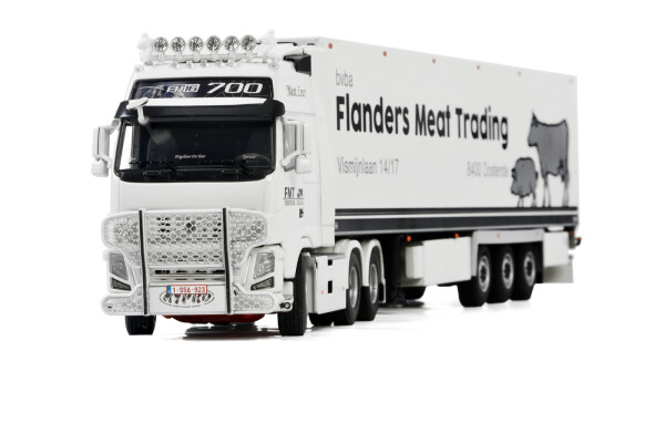 wsi1/50 VOLVO2デフヘッド 冷凍トレーラーバン セット wsi1/50 VOLVO2