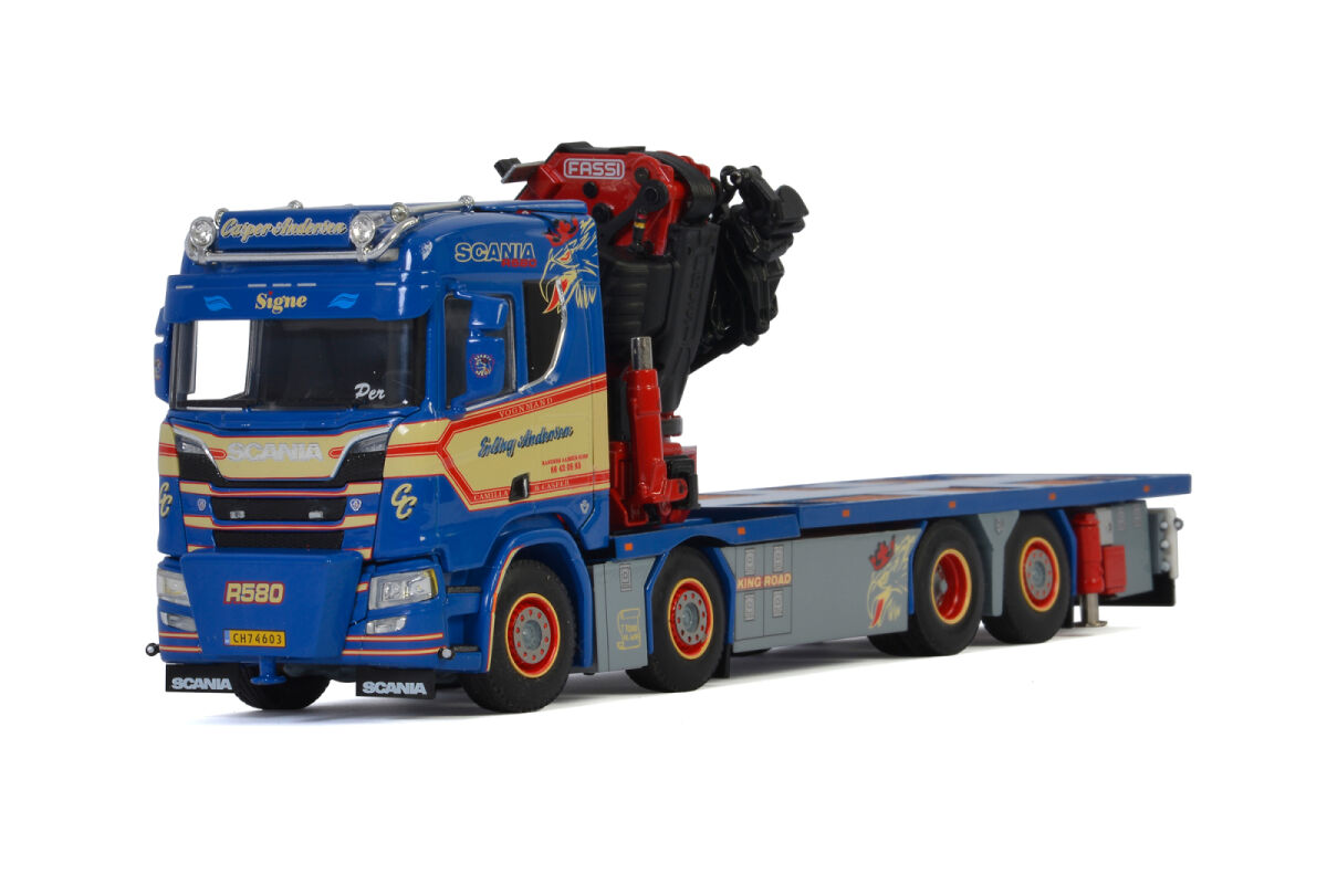 Trucks - WSI - 01-3916 - Maik Grooten Transport - Scania R Highline CR20H  4x2 - Cab Only Features include: Finely crafted diecast replica Detailed  cab interior Highly detailed paintwork and graphics True-to-scale detail
