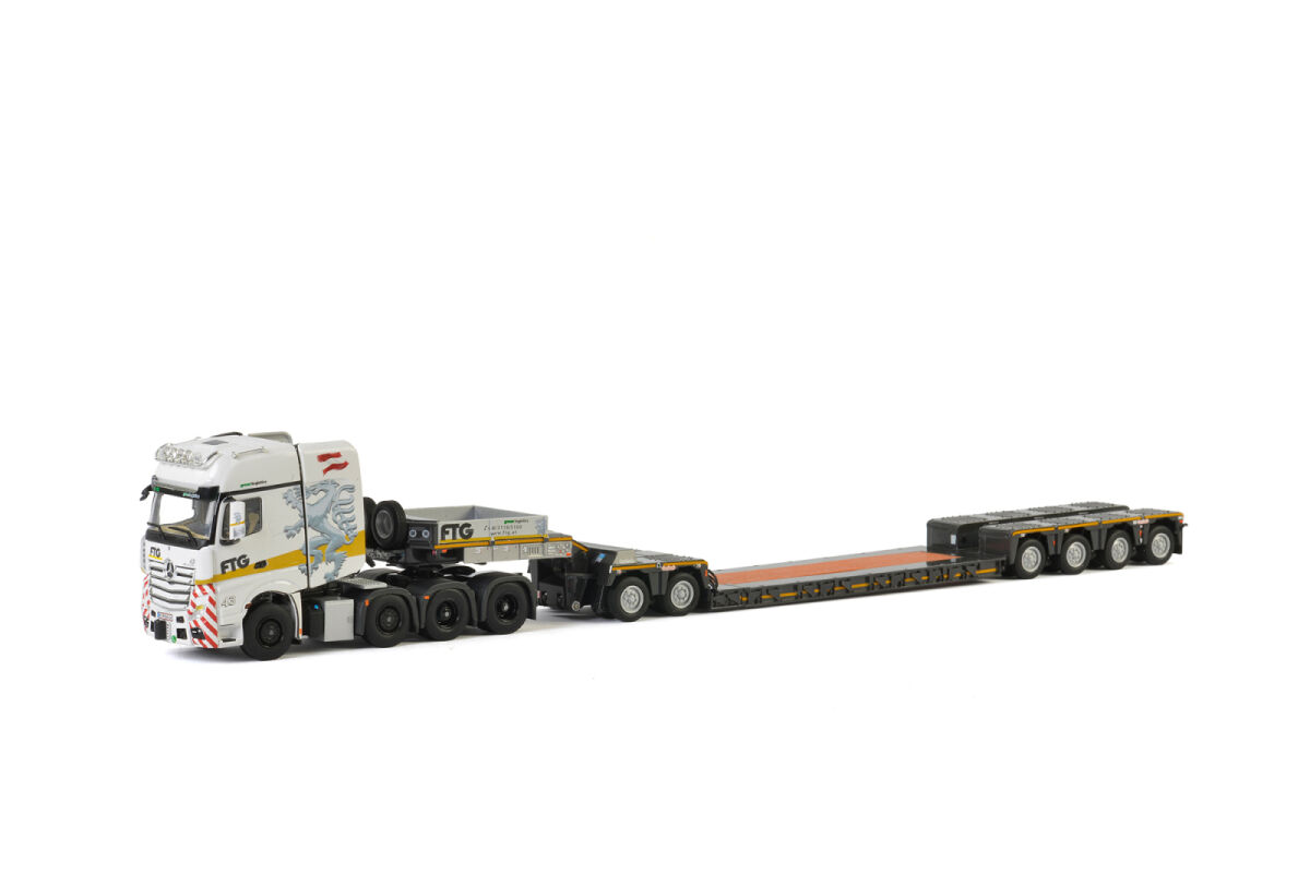 インポート・海外人気ブランド 1/50 WSI Mercedes Semi Bigsapce SLT MP4 Actros Benz 建設車両、作業車