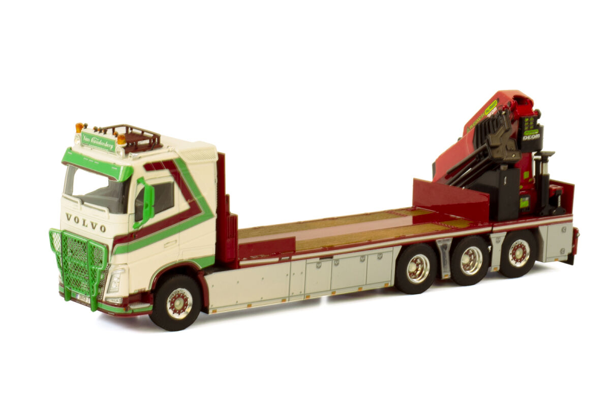 予約】10-12月以降発売予定Van Caudenberg VOLVO FH4 SLEEPER CAB 8X4 トレーラー/WSI 建設機械模型 1/50 