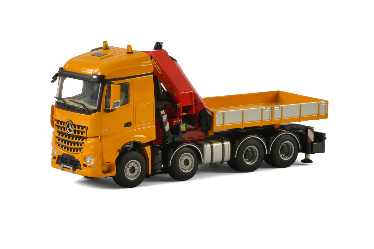 WSI 04-2047 MB Actros MP4 SLT STREAMSPACE mit Abroller Palfinger 1:50 NEU in OVP 