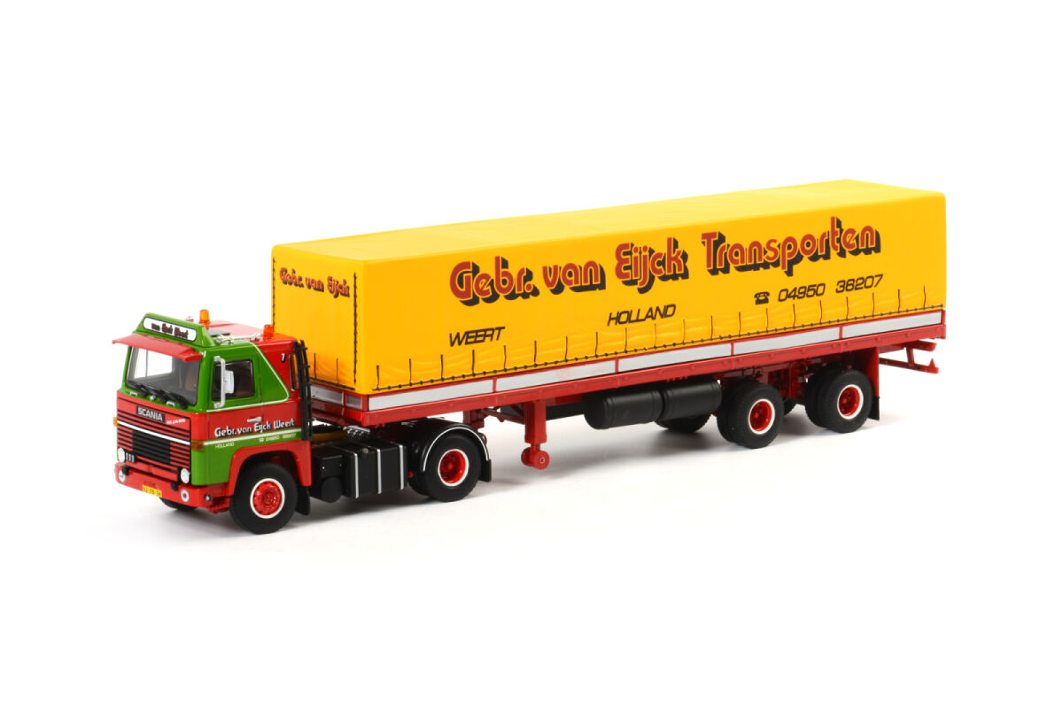 偉大な Gebr. Van Eijck; Scania 1 Classic huifop | WSI Models 建設車両、作業車