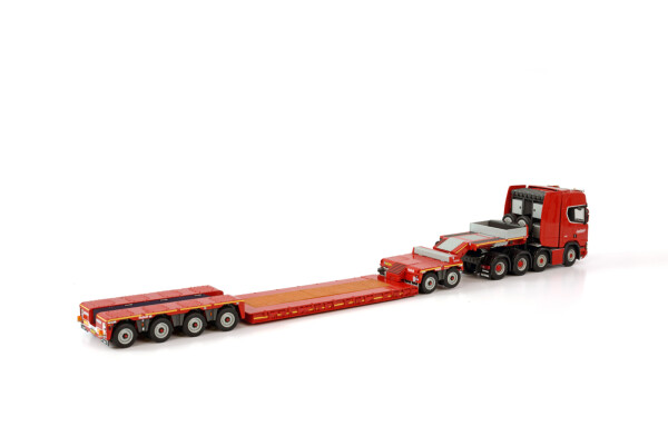 WSI 1/50 スカニア 8x4 Lowloader Nooteboom nooteboom-red-line-scania-r-