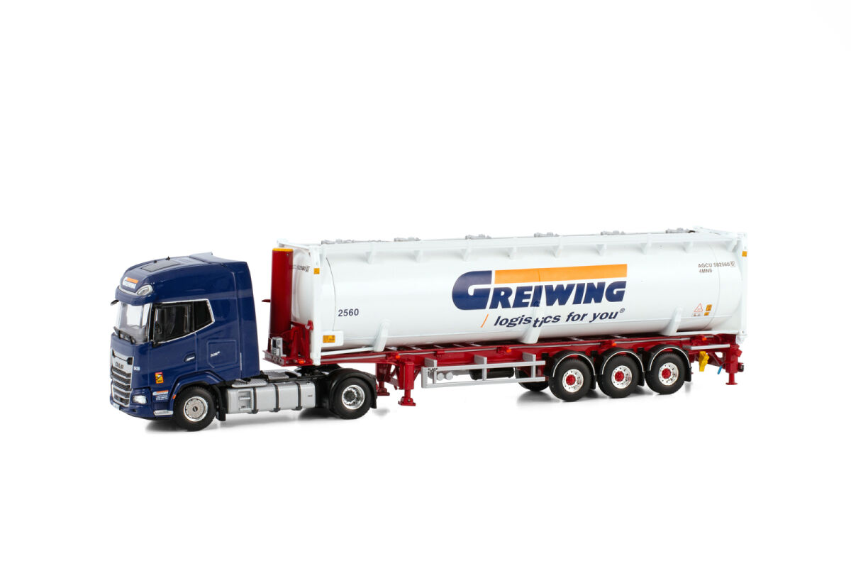 Bulk Models Greiwing; DAF XG+ 4X2 BULK CONTAINER TRA | WSI Models
