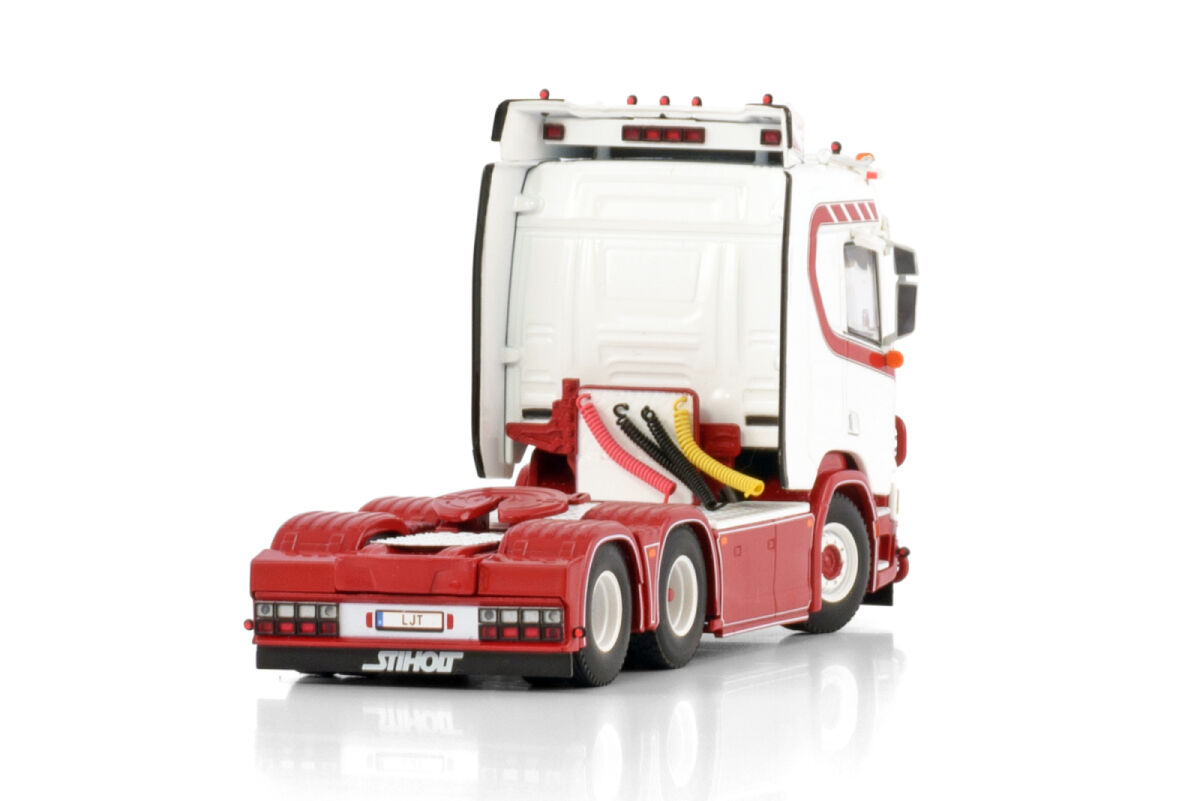 Camion Miniature WSI 1/50 – Yvind Jensen Scania R Normal CR20N 6x2 Tag D'essieu – 01-4473