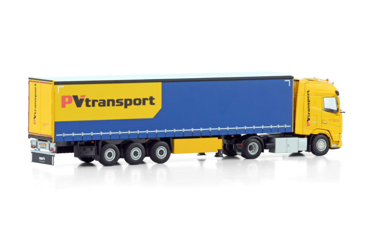 Remorque rideau DAF XG 4x2 PV Transport WSI truck models échelle 1:50 Remorque rideau DAF XG 4x2 PV Transport WSI truck models échelle 1:50