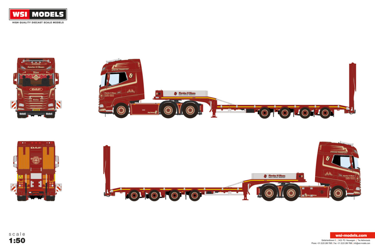 Karsten V. Olesen; DAF XG+ 6X2 TAG AXLE | WSI Models